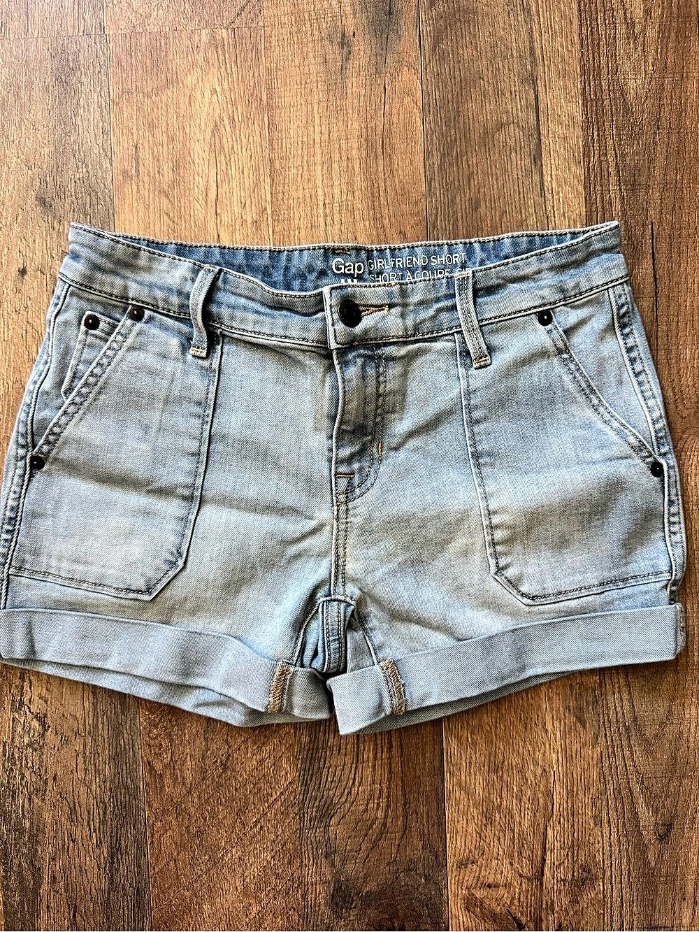 Gap Girlfriend Short Denim Jean Shorts Waist 26